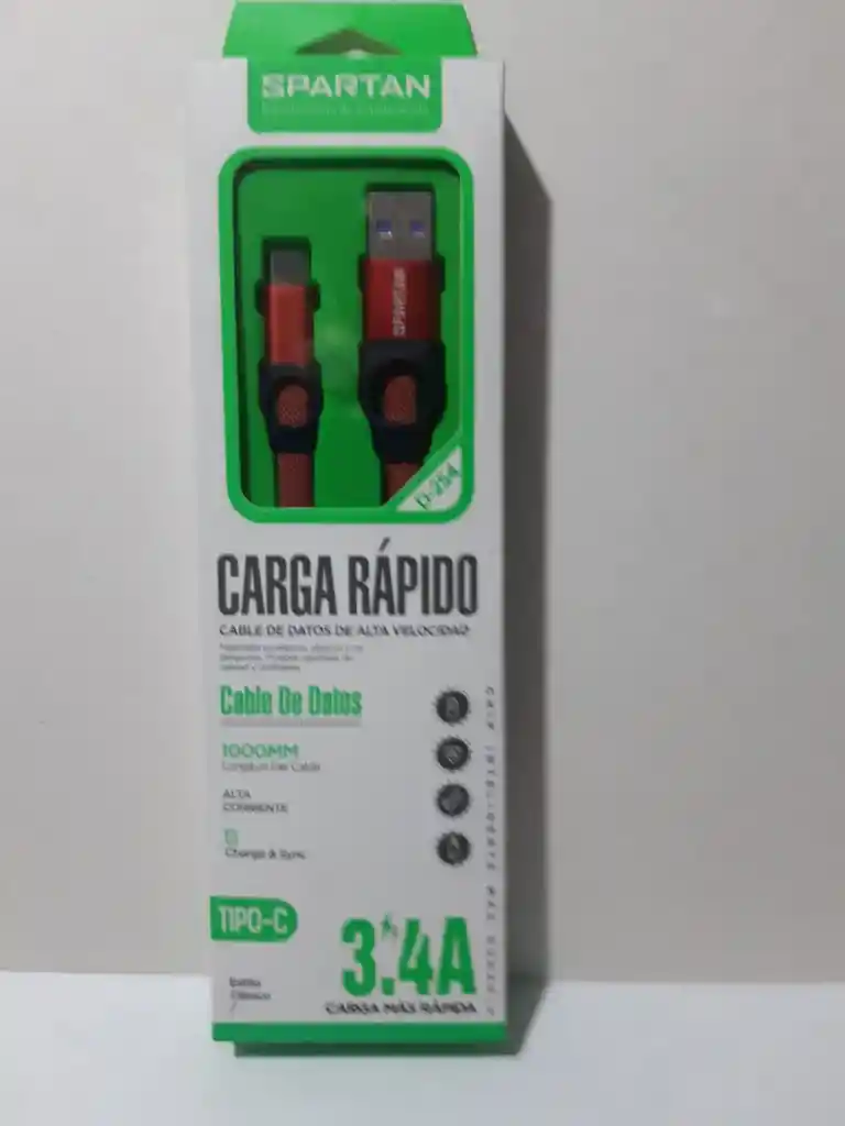 Cable Para Celular Tipo C De3.4 Amperios Carga Rapida