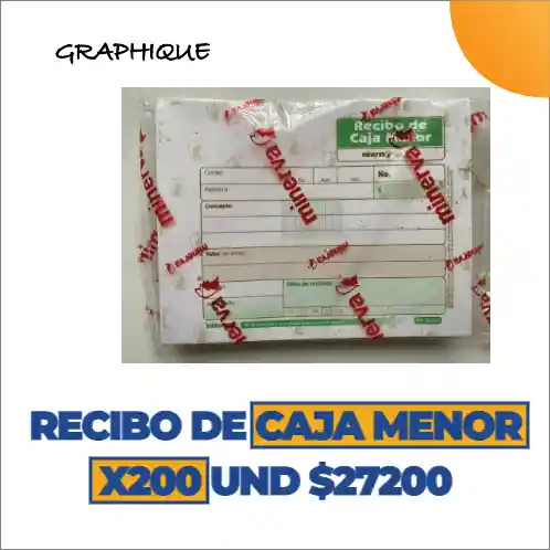 Recibo De Caja Menor Paquete X 200und