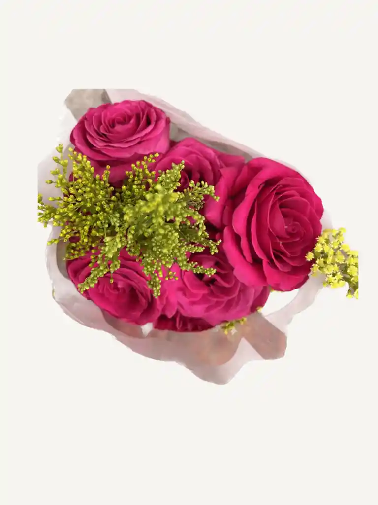 Arreglo De Flores, Rosas Rosadas X6