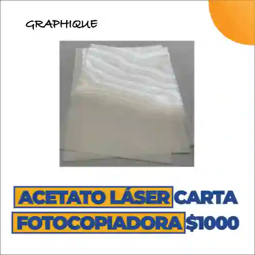 Acetato Laser Para Fotocopiadora Hoja Carta