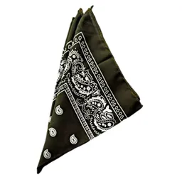 Pañoleta Bandana Estampada Colores Moda Verde Militar