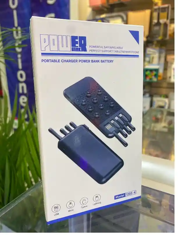 Power Bank Para 4 Dispositivos Recargable 10.000 Mah
