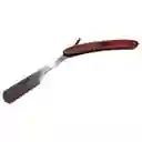 Navaja Profesional Barbera Madera Profesional Baberia Plateada Diseño Aleatorio