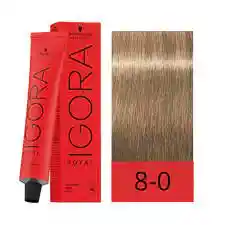 Tinte De Cabello Igora N° 8-0 Rubio Claro Natural