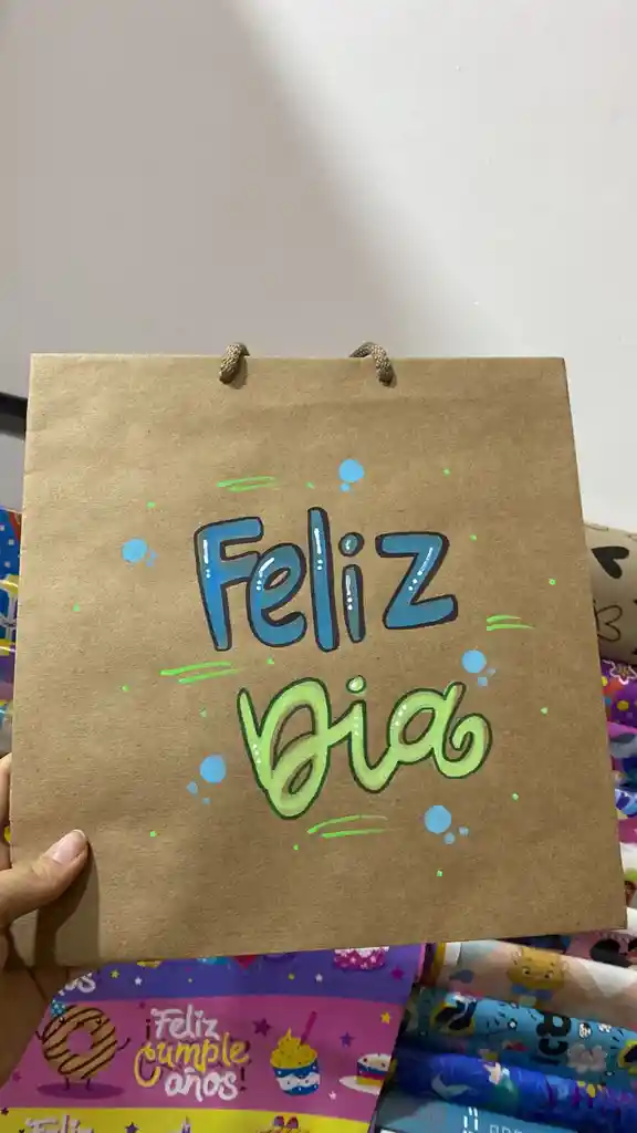 Bolsa De Regalo Kraf Cuadrada