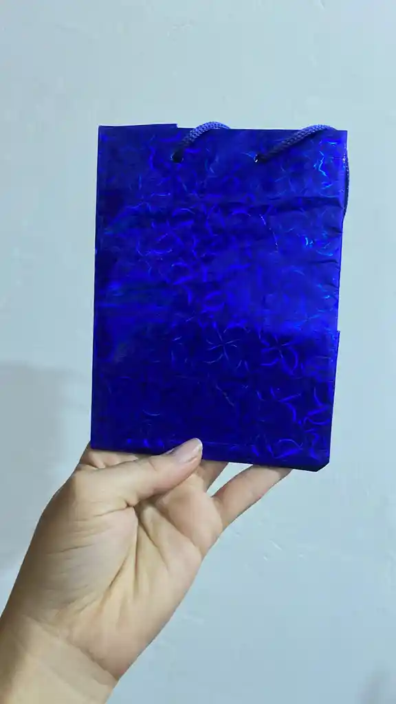 Bolsa De Regalo Hologramica Pequeña