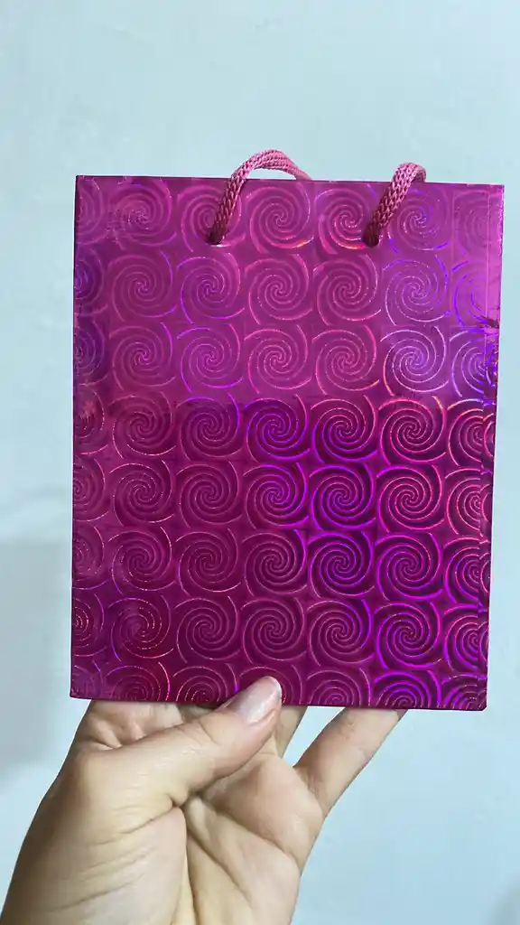 Bolsa De Regalo Hologramica Pequeña