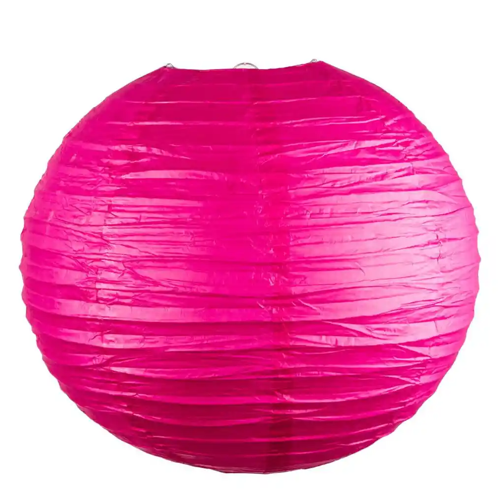 Globo En Papel Chino Fucsia