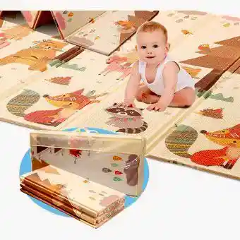 Tapete Alfombra Reversible Plegable Infantil 180 Cm X 200 Cm