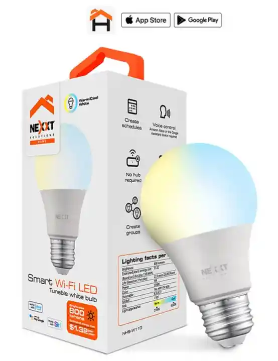 Nexxt Bombilla Led Inteligente Wi-fi 110v - A19 - Nhb-w110