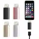 Adaptador Convertidor Otg Usb Tipo C A Conector Lightning Iphone