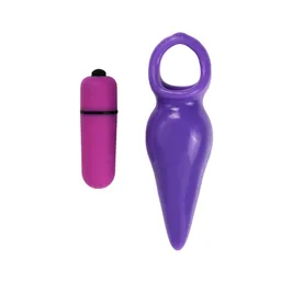 Plug Anal Con Vibración Santorini Morado