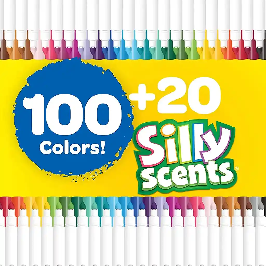 Marcadores Crayola Super Tips X 120 Colores Plumones Lavables Silly Scents Originales Rotuladores