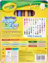Marcadores Crayola Super Tips X 120 Colores Plumones Lavables Silly Scents Originales Rotuladores