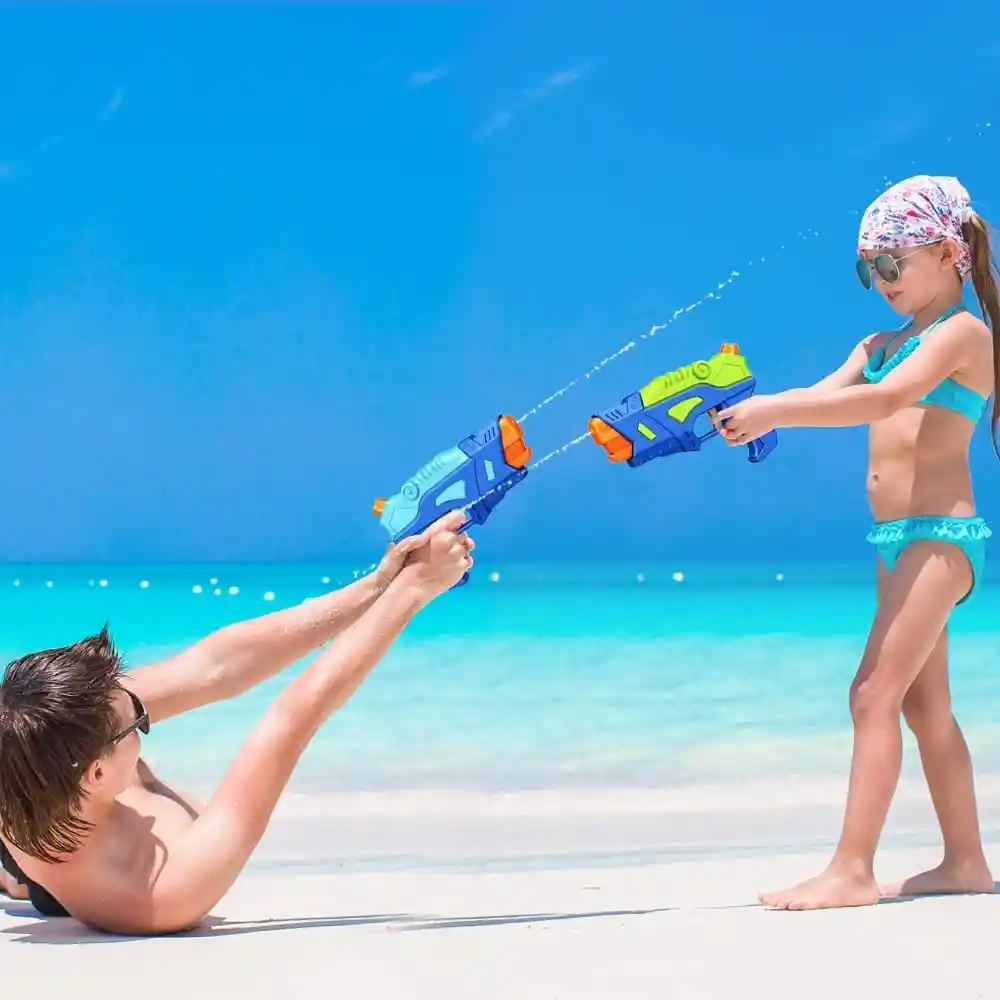 Juguete De Agua Para Niños En Colores Vibrantes, Futuristas De Tiro De Agua, Juguetes Para Piscina Y Playa