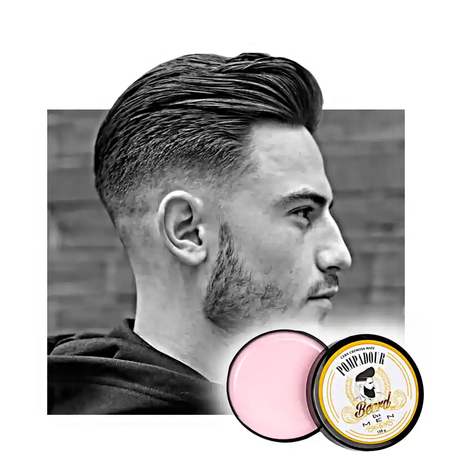 Cera Para Cabello Bear Pompadour Pomada Mate Uva Men 150g