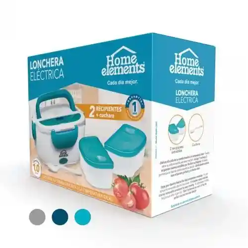 Lonchera Eléctrica Portable Azul Turquesa / Home Elements