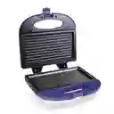 Sanduchera 2 Puestos Panini Grill Violet Antiadherent Home Elements