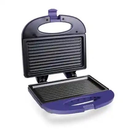 Sanduchera 2 Puestos Panini Grill Violet Antiadherent Home Elements