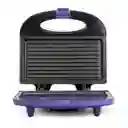 Sanduchera 2 Puestos Panini Grill Violet Antiadherent Home Elements