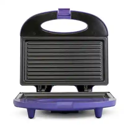 Sanduchera 2 Puestos Panini Grill Violet Antiadherent Home Elements