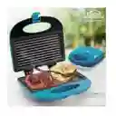 Sanduchera Home Elements Antiadherente Parrilla Grill Azul Marino