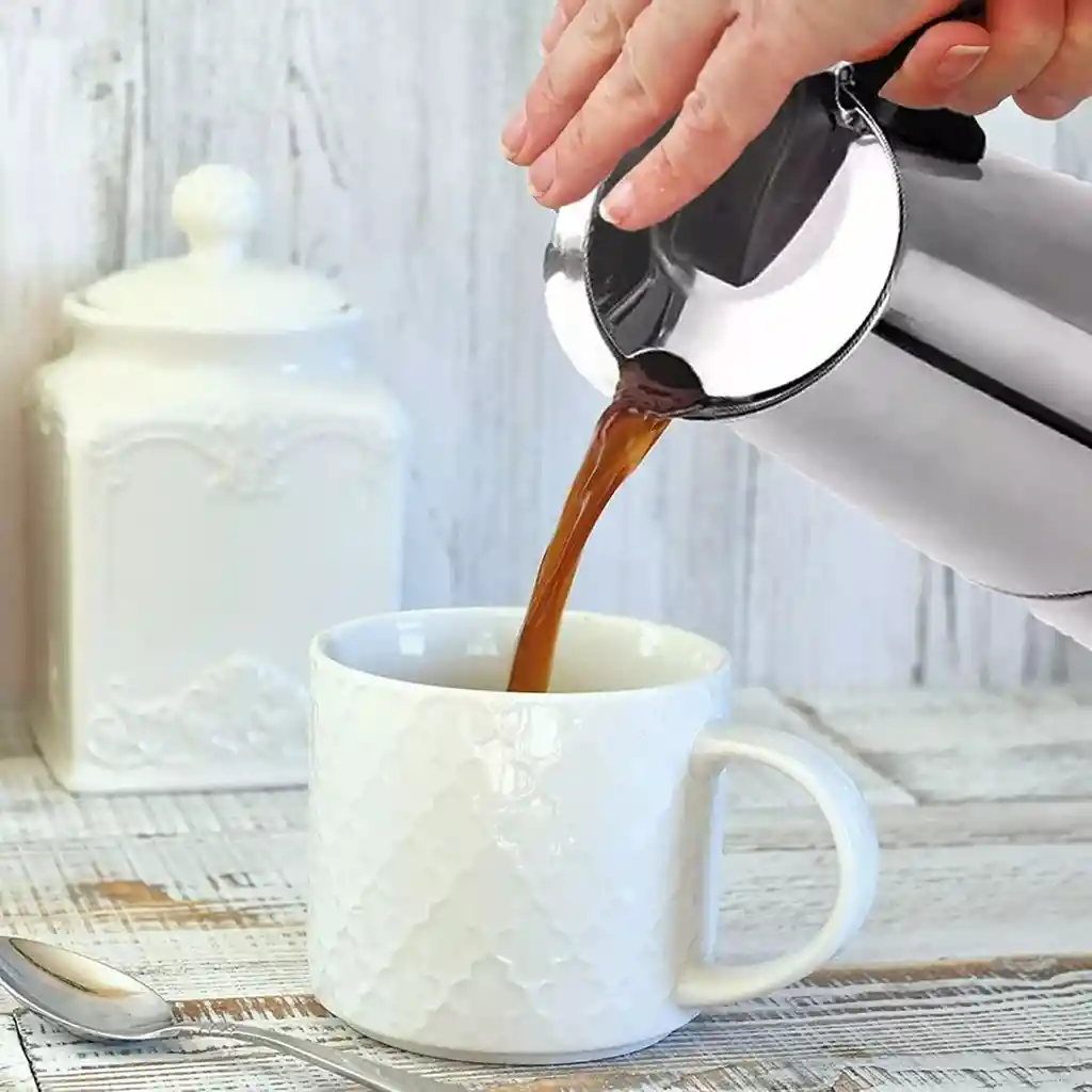 Cafetera Italiana De Inducción Moka 2 Tazas Para Estufa