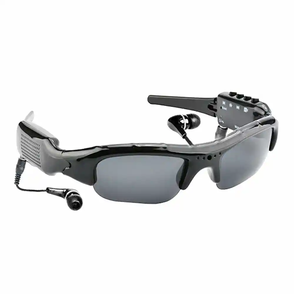 Gafas Deportivas De Sol Bluetooth Mp3 Con Dv Mini Cámara Hd