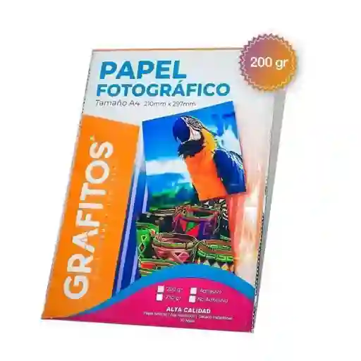 Papel Fotográfico Grafito X20