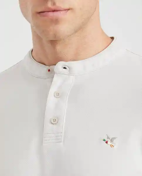 Camiseta Polo Ner# Neck Masculino Crudo Lácteo Medio S Chevignon