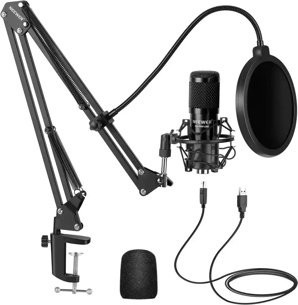 Microfono Usb Profesional Condensador Cardioide Streaming