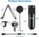 Microfono Usb Profesional Condensador Cardioide Streaming