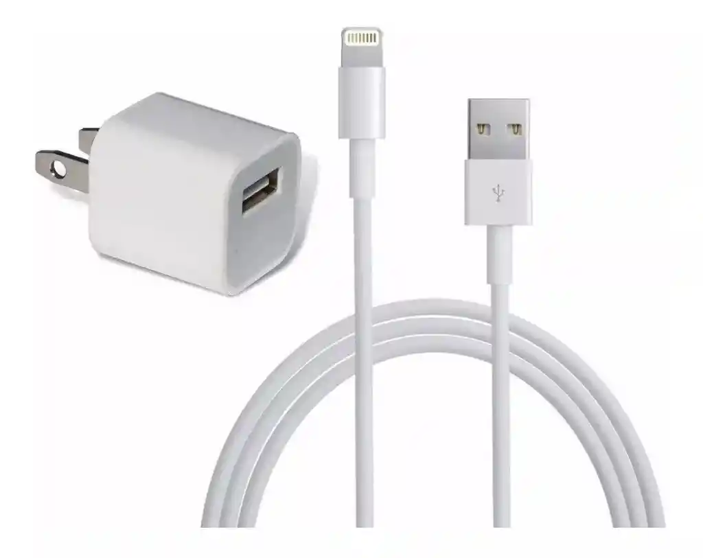 Adaptador Cargador Cable Usb 5w Compatible Para Iphone