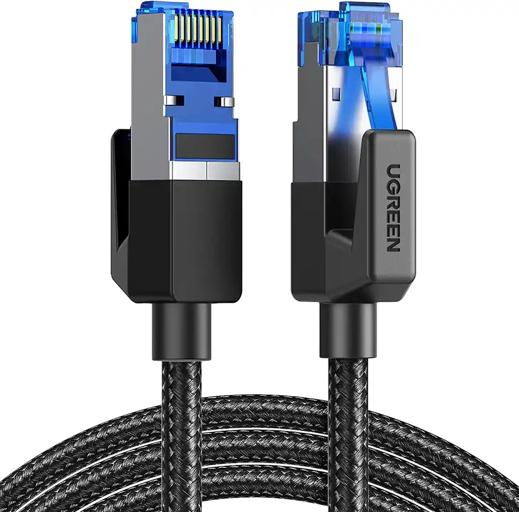 Cable Red Ethernet Rj45 Cat8 Ugreen Chapado Oro 5 Metros
