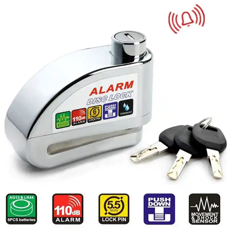 Candado Con Alarma Disc Lock