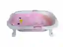 Bañera Plegable Bebesitos Con Malla Soporte Pinguino Rosa