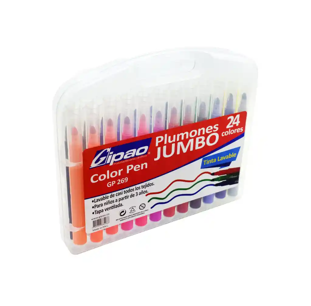 Plumones Jumbo X24 Gipao