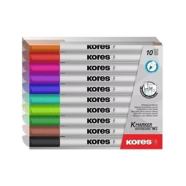 Kit Marcador Tablero Delg X10 Kores - Rappi