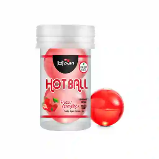 Hot Ball Frutos Rojos Lubricante Caliente En Perla