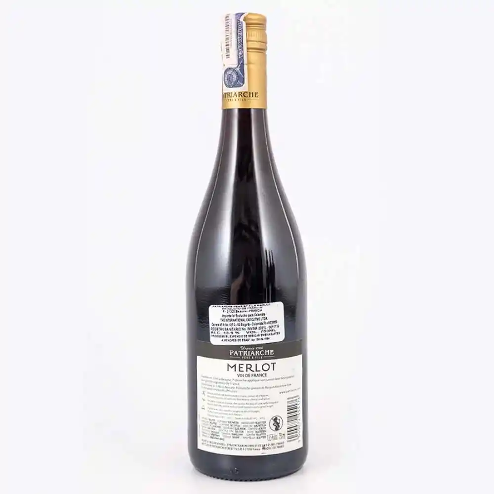 Vino Tinto Patriarche Merlot 750ml Frances