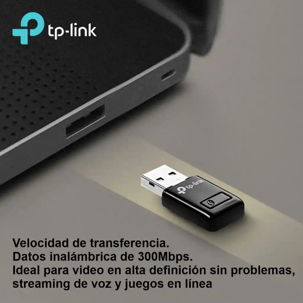  Mini Adaptador Usb Inalambrico N 300Mbps Tp-Link Tlwn823N 