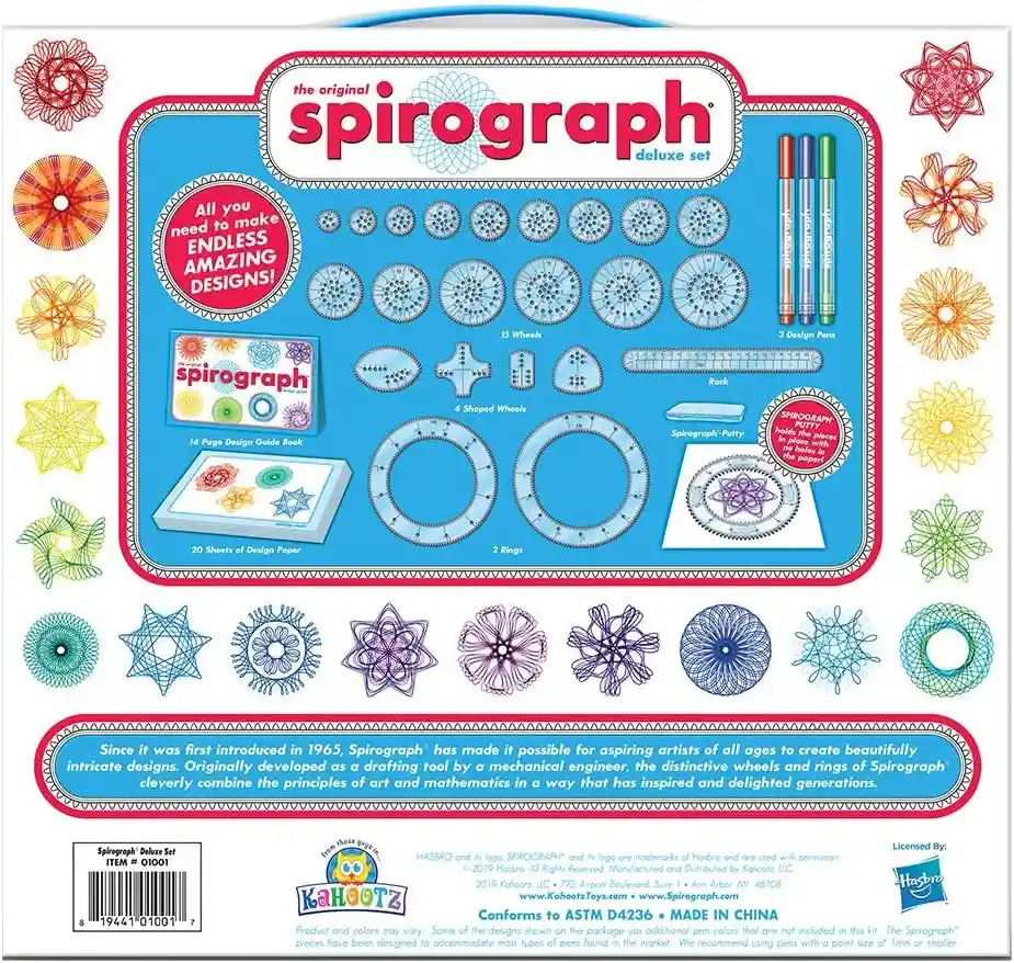 Set Espirografo Kit De Lujo Spirograph The Original Deluxe Set Hasbro