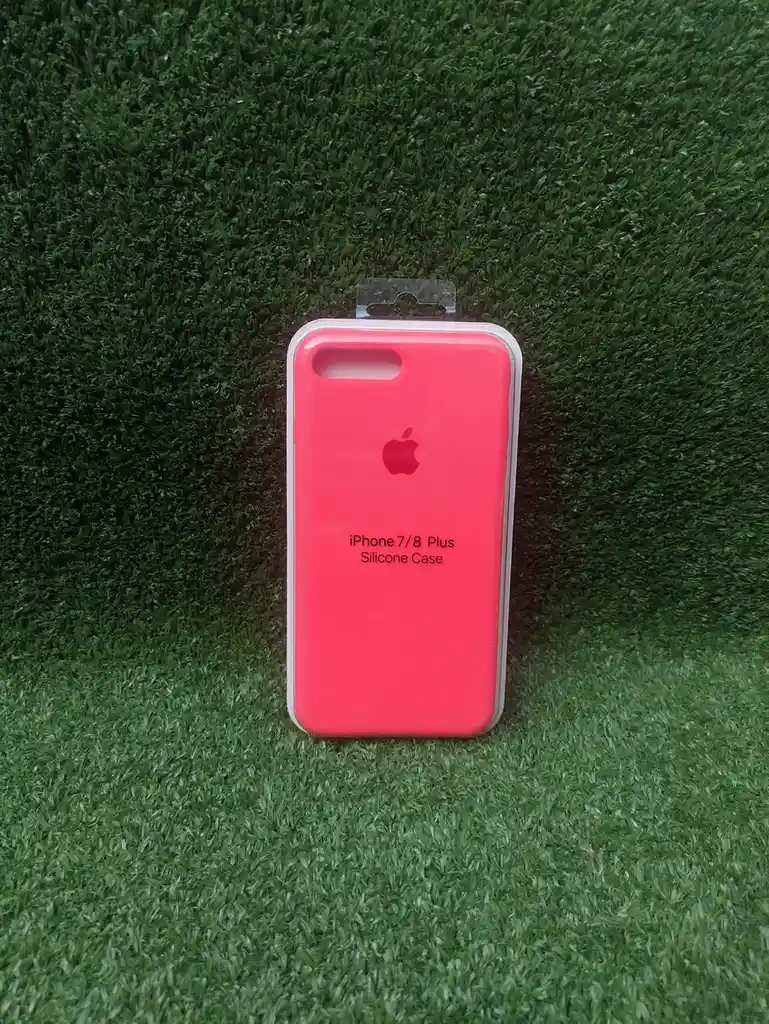 Iphone 8 Plus | Forro Protector| Silicone Case | Rojo Neon | Iphone | Carcasa | Funda | Anti Humedad