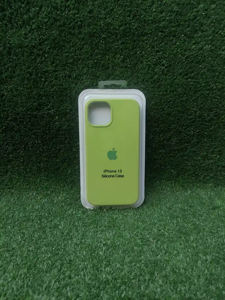 Iphone 13 | Forro Protector| Silicone Case | Verde Manzana | Iphone | Carcasa | Funda | Anti Humedad