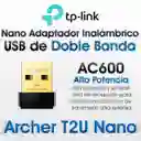  Adaptador Usb Wifi Banda Dual Ac600 Tp-Link Archer T2U Nano 