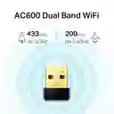  Adaptador Usb Wifi Banda Dual Ac600 Tp-Link Archer T2U Nano 