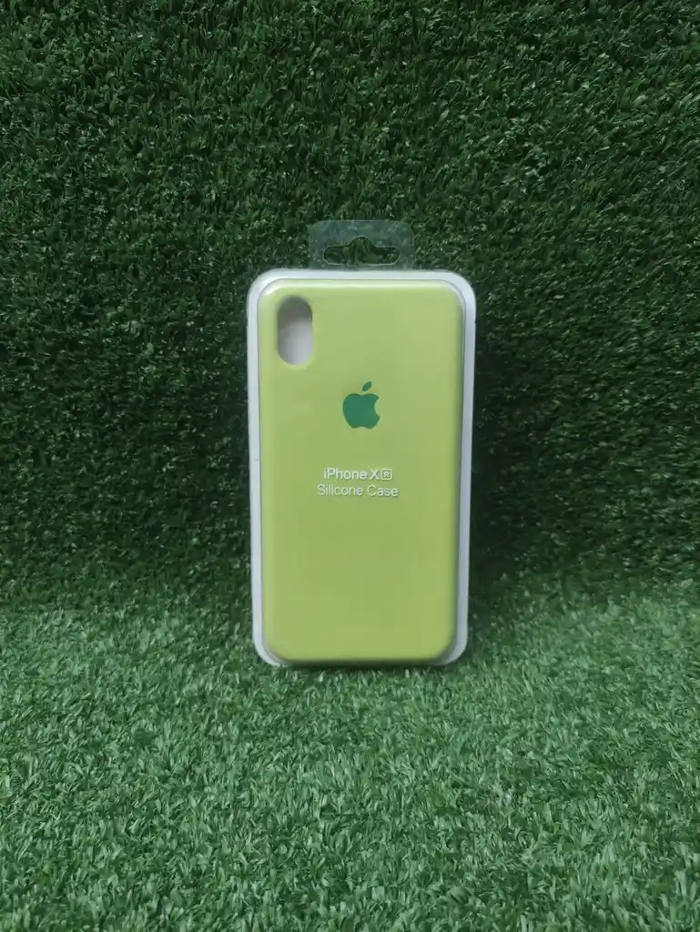 Iphone Xr | Forro Protector| Silicone Case | Verde Manzana | Iphone | Carcasa | Funda | Anti Humedad