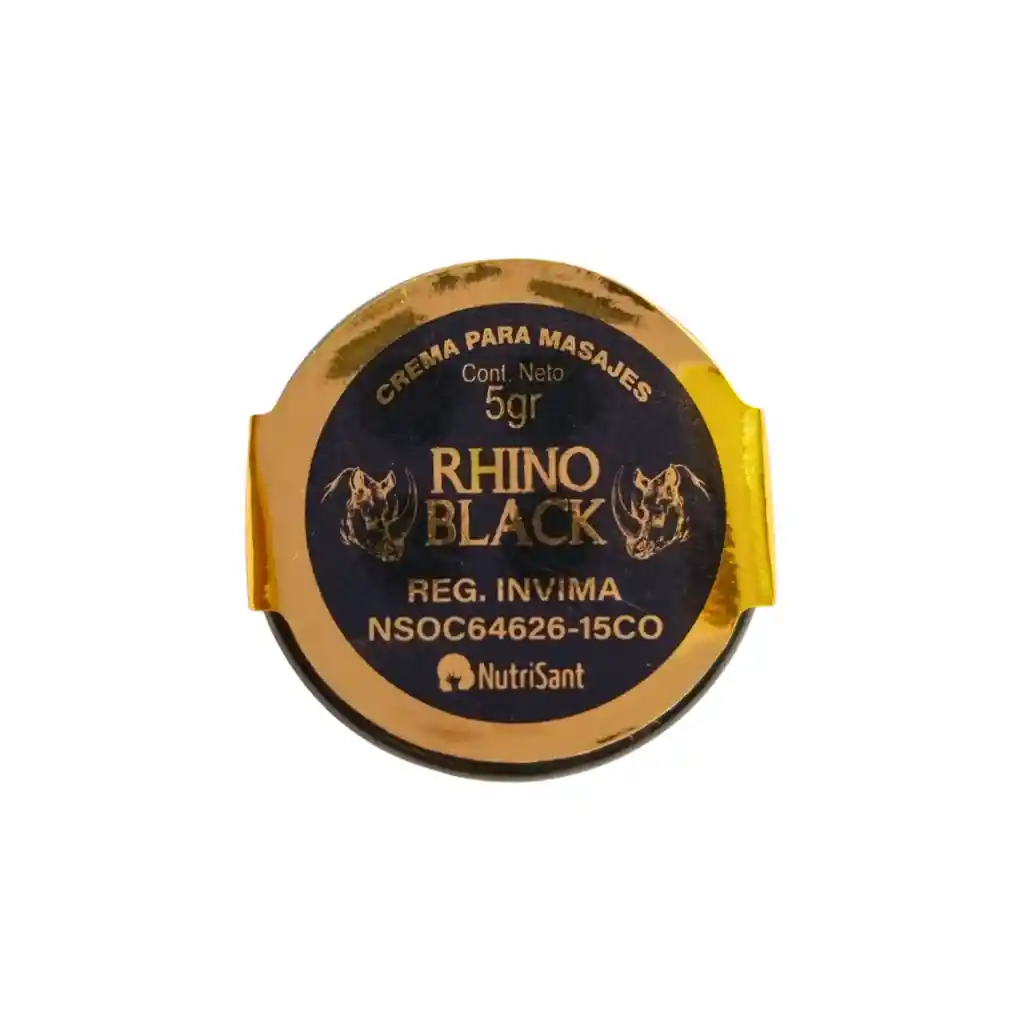 Retardante Rhino Black Dorado En Crema X 5gr