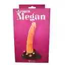 Arnés Megan Con Dildo Color Piel Correas Ajustables