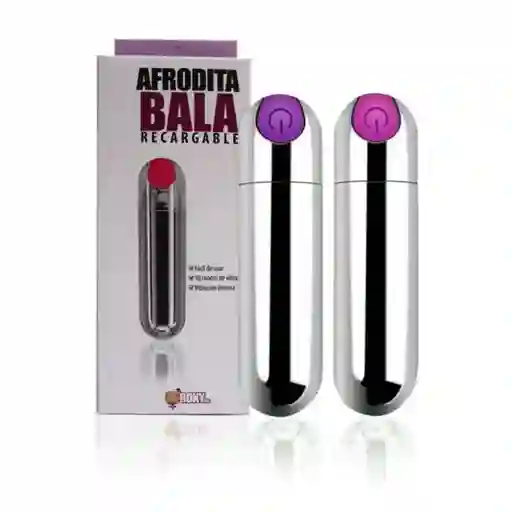 Bala Vibradora Recargable Afrodita 10 Programas De Vibración
